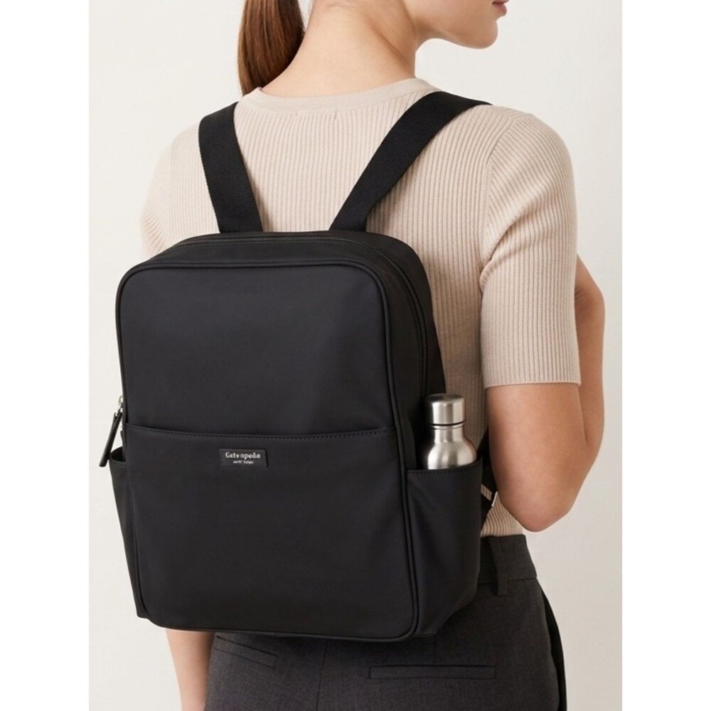 Kate Spade New York Carter Sleek Black Nylon Large Backpack Bag